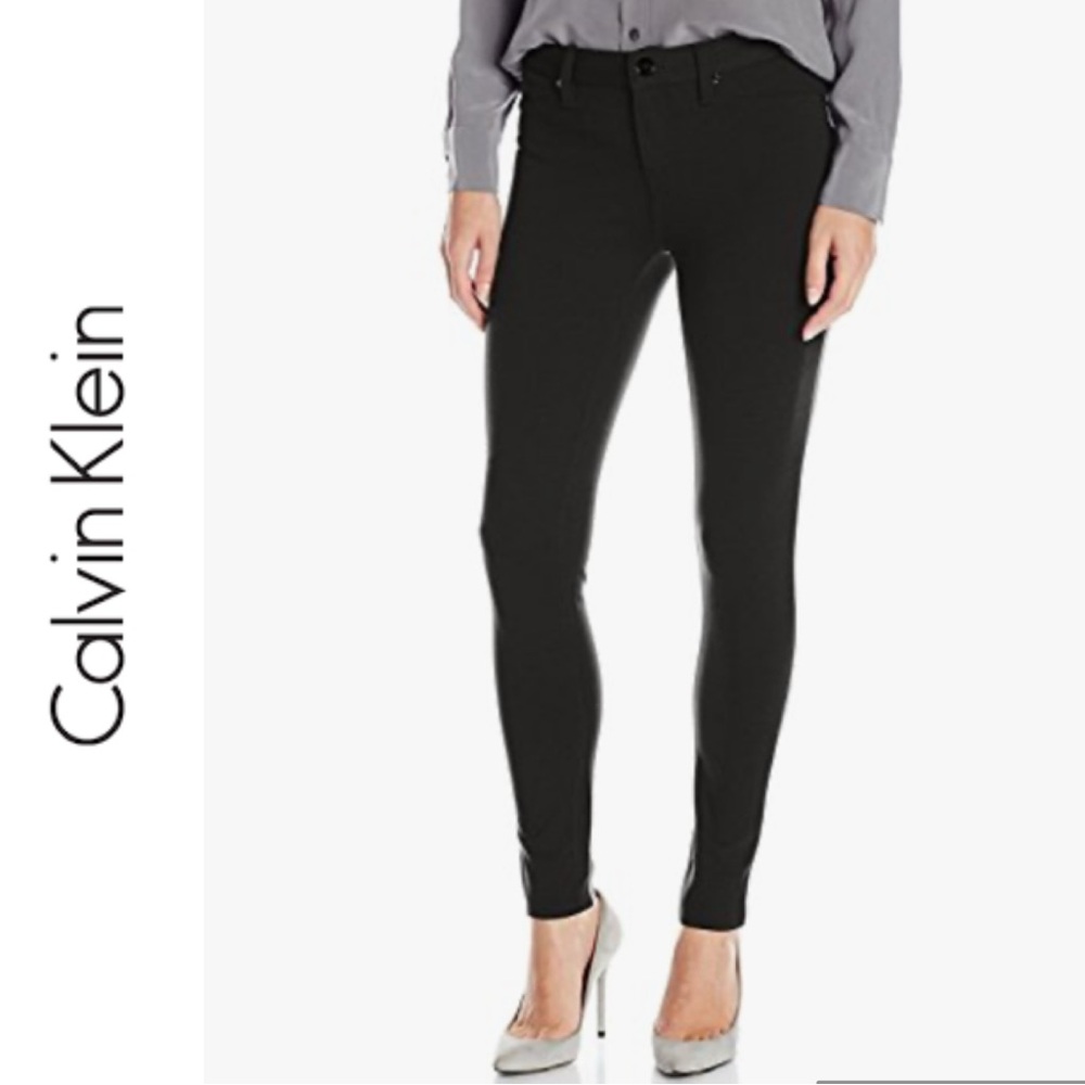 Calvin Klein Jeans Women's Stretch Skinny Pants, Size 4, dark gray